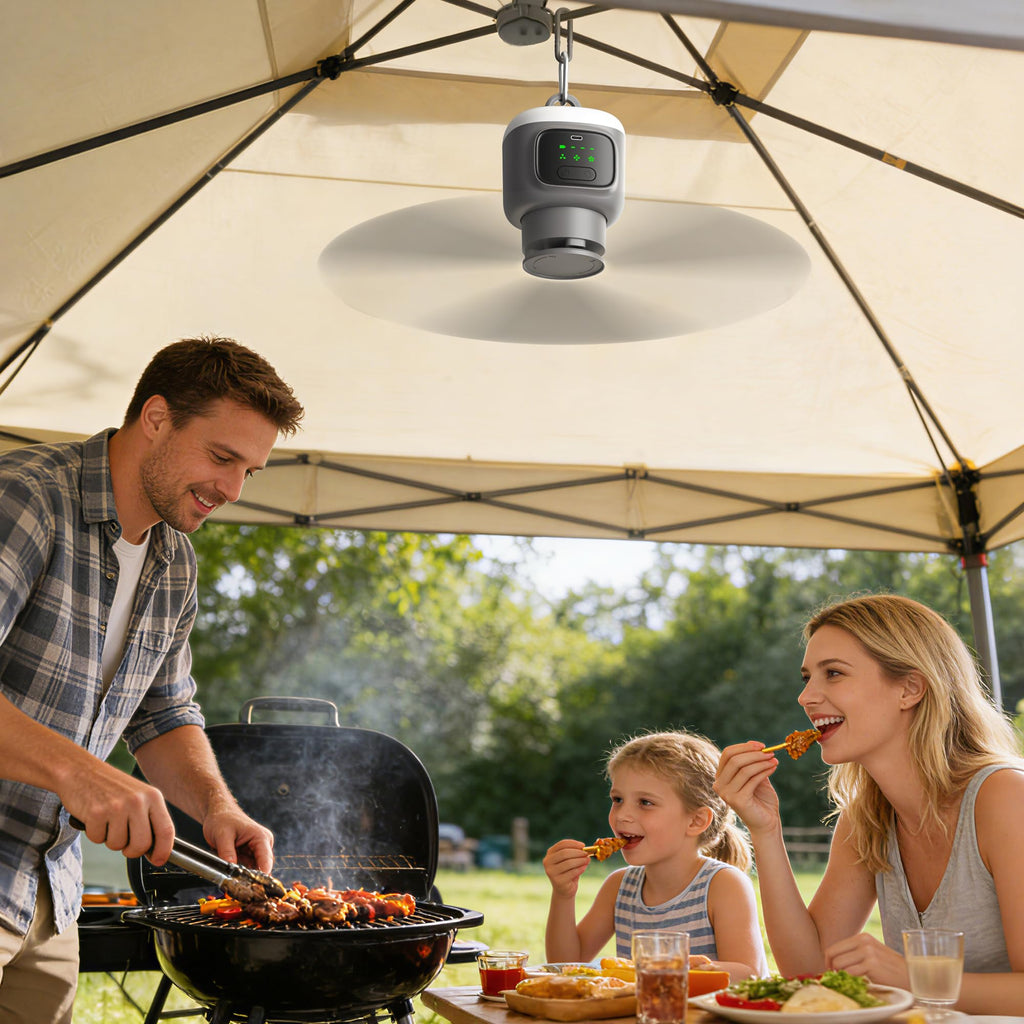Portable Ceiling Fan with Light L86695