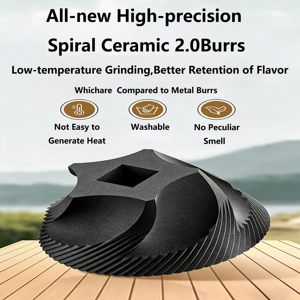 Manual Coffee Bean Grinder with Ceramic Conical Burr V9816