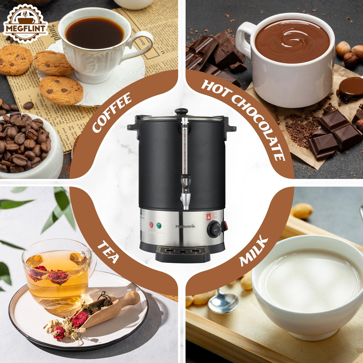 50-Cup Stainless Steel Double Insulated Coffee Urn A4126
