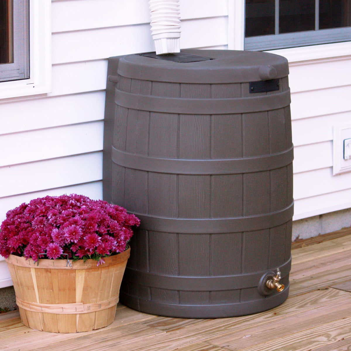 50 Gallon Oak Water Collection Barrel O628570