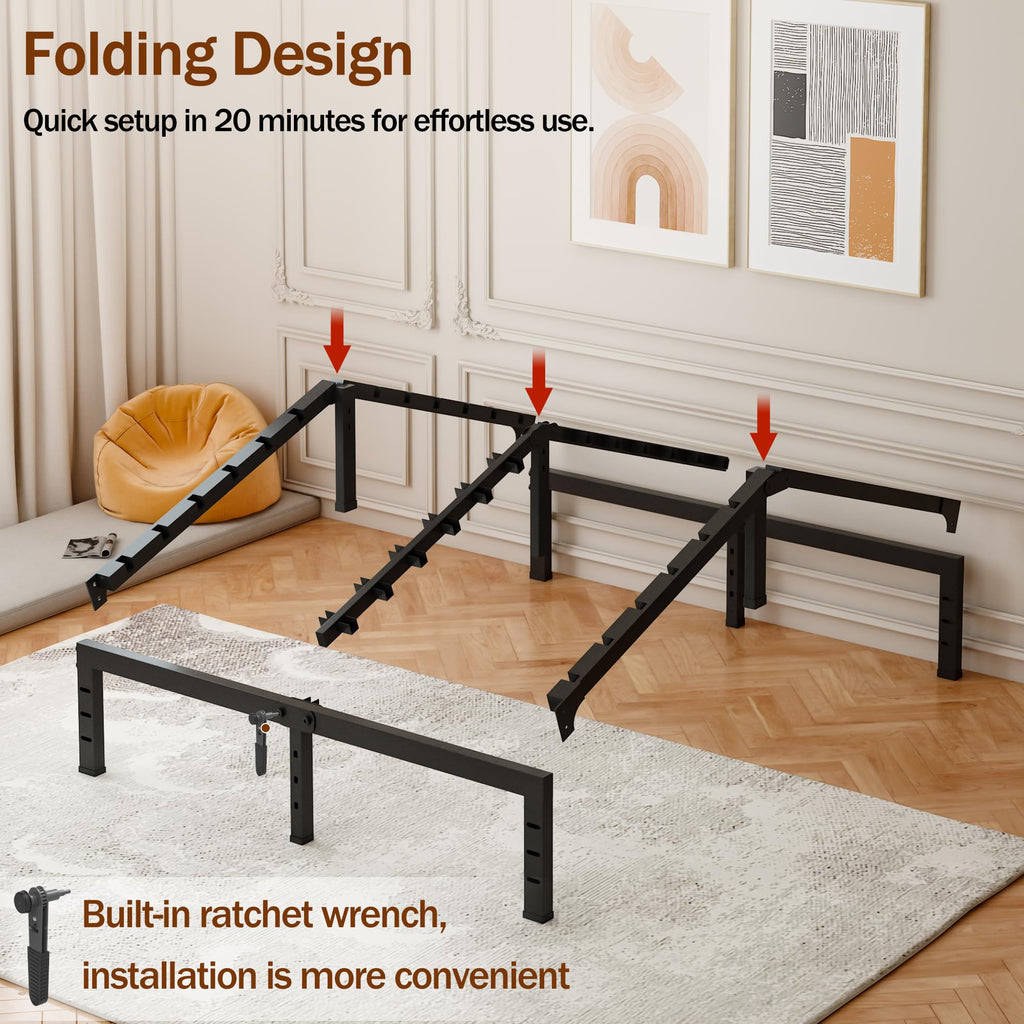 16 Inch Heavy Duty Metal Platform Bed Frame Full Size M795718