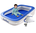 Kids Inflatable Travel Bed with High Speed Pump, Blue P181