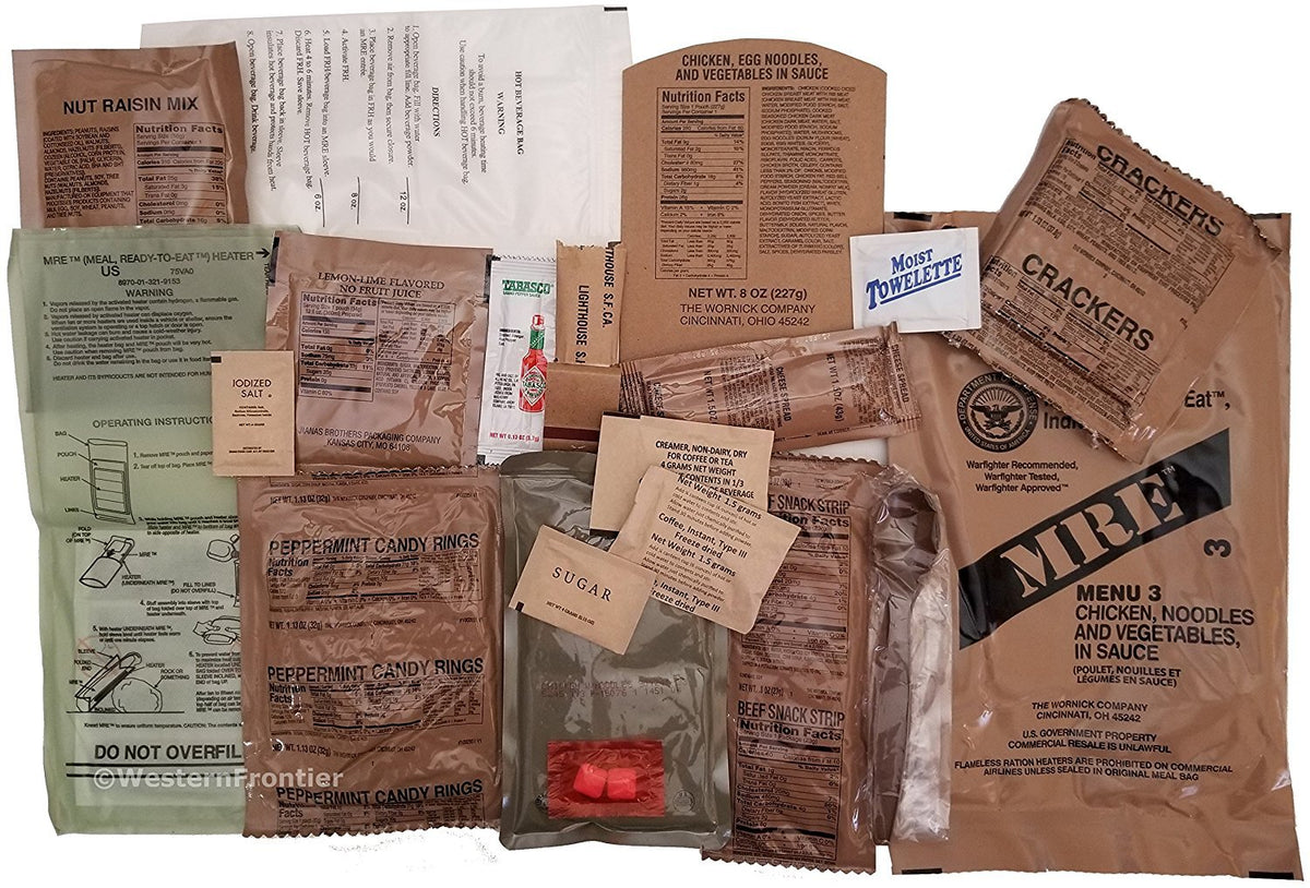 24 Meals Military Surplus Meal Ready to Eat Z18689