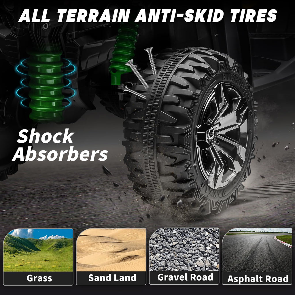 Green 24V 4 Wheeler ATV with Remote Control C32784