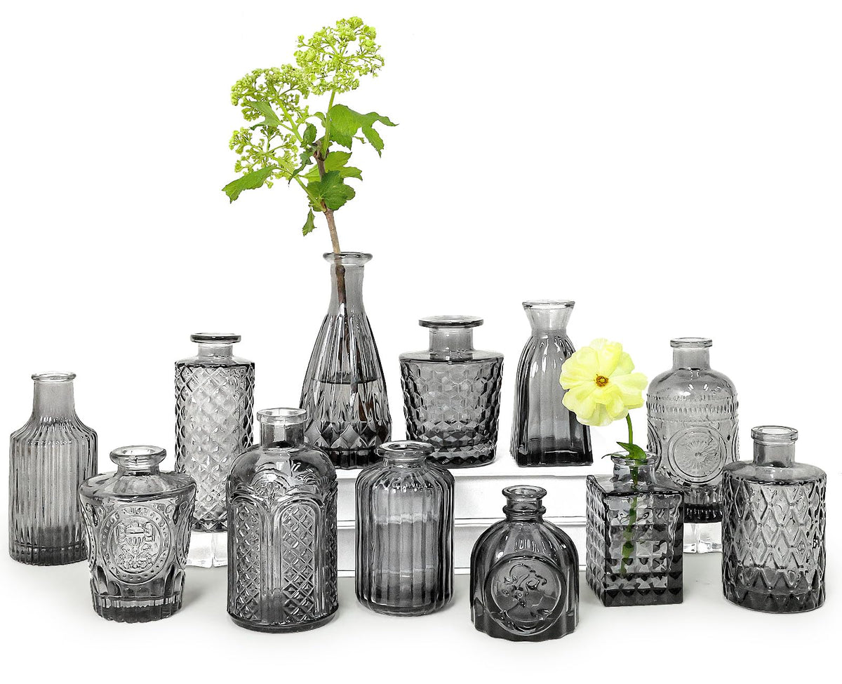 Glass Bud Vases Set of 12 K635