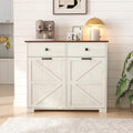 Double Tilt Out Trash Cabinet with Hideaway Drawer, Antique White E7972