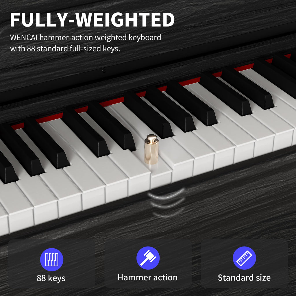 88 Keys Fully Weighted Digital Piano Keyboard L6392