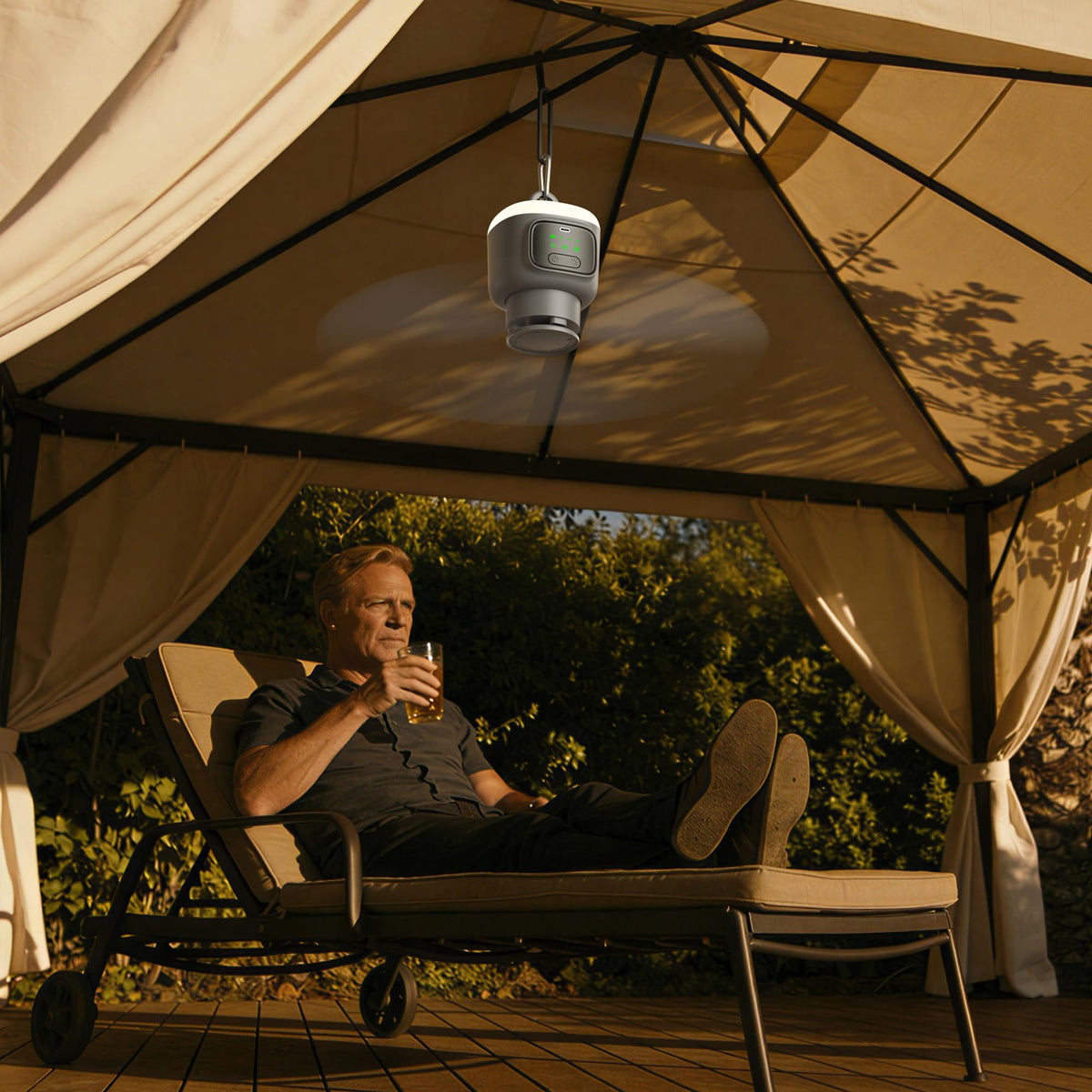 Portable Ceiling Fan with Light L86695