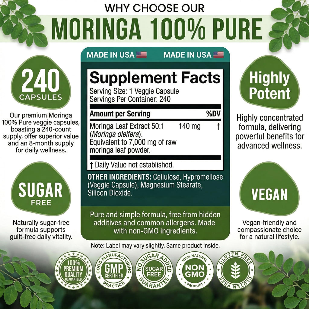 Moringa Capsules 240 Capsules V386