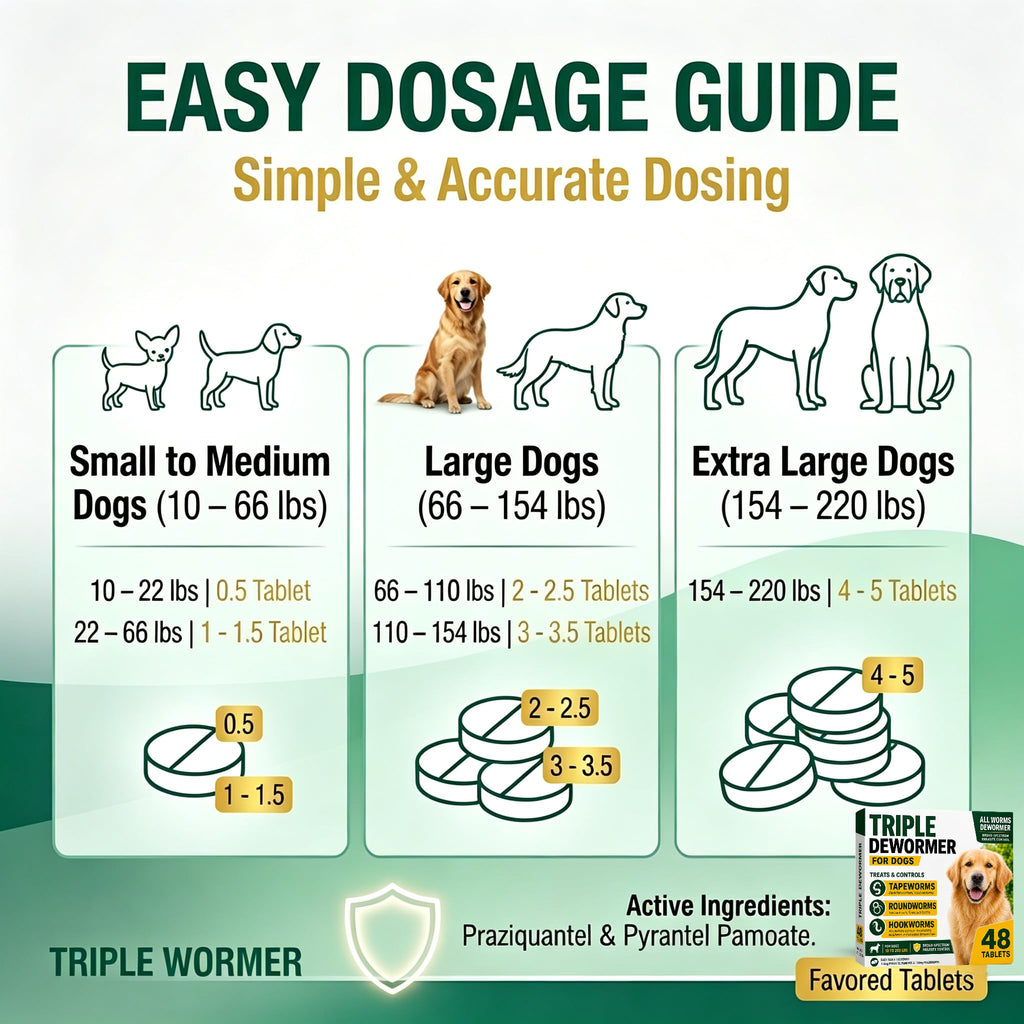 Pyrantel Pamoate and Praziquantel Dog Dewormer Tablet - 48 Tablets J609616