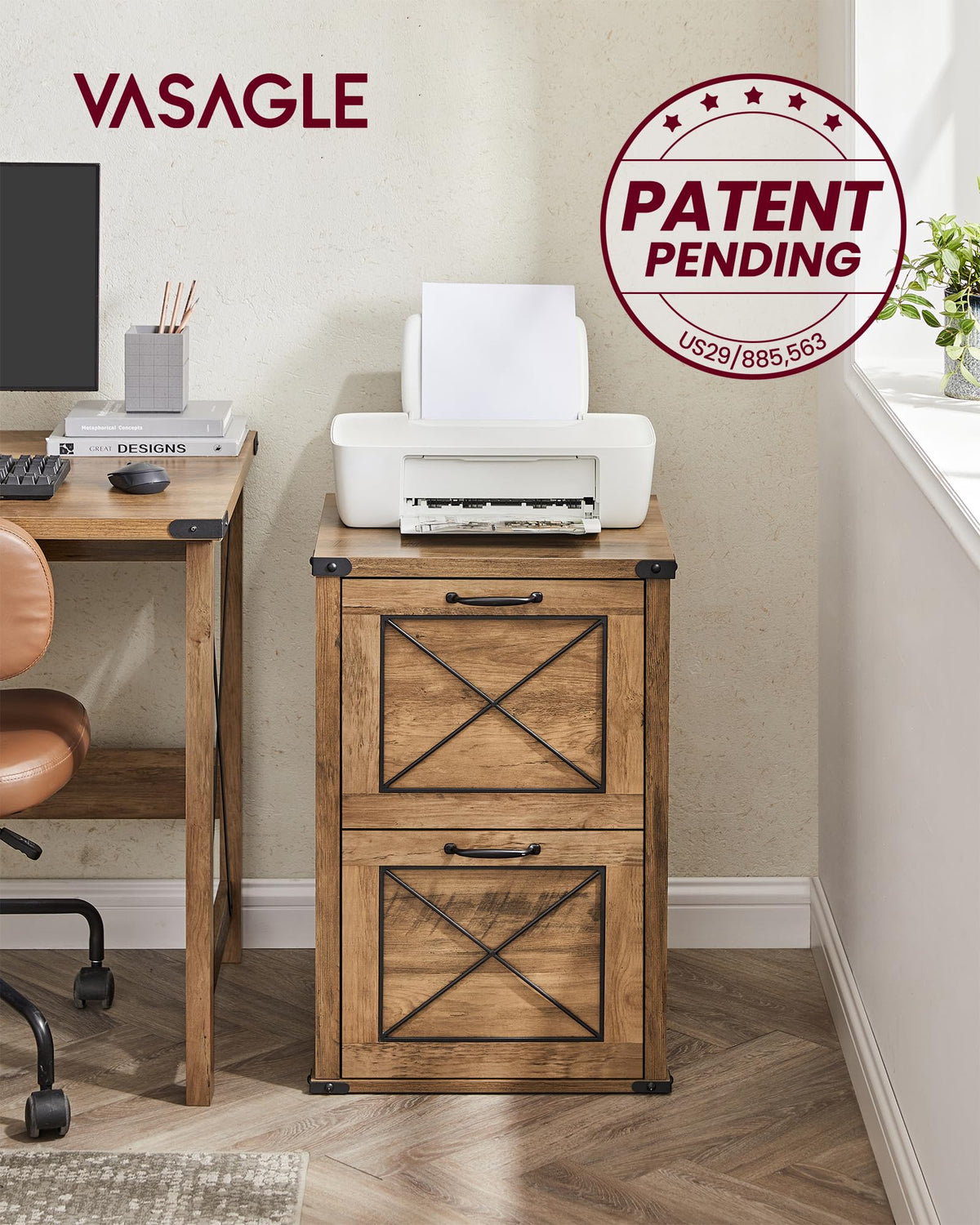 File Cabinet with 2 Drawers Y698708
