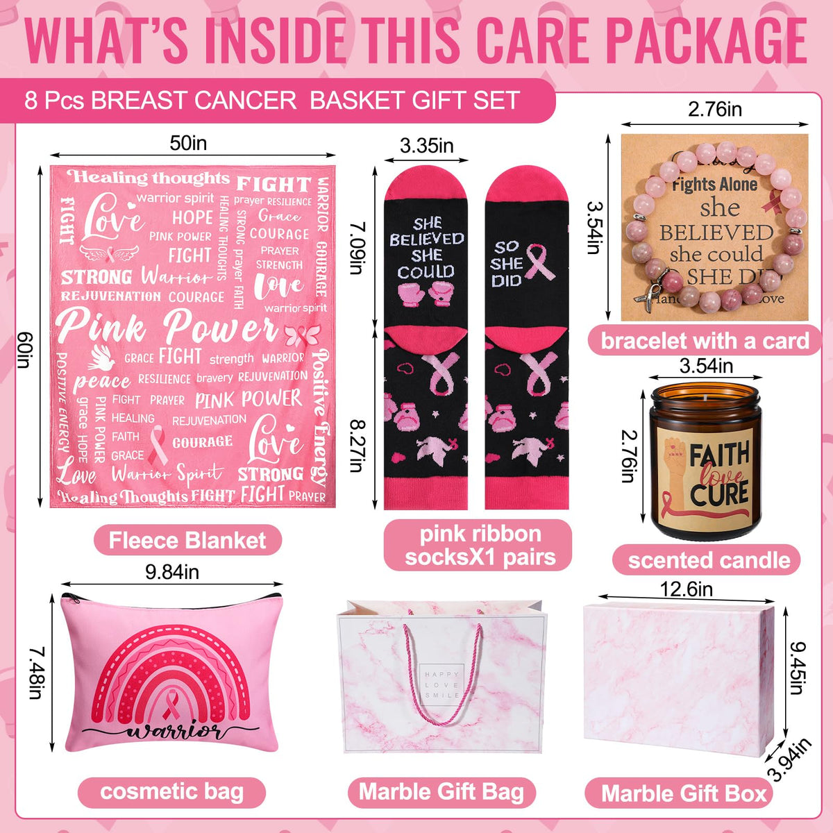 8 Pcs Cancer Care Packages V7873
