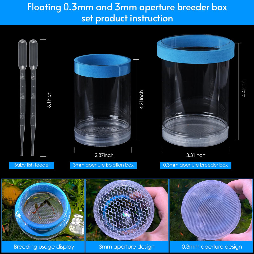Breeder Box for Fish Tank Isolation Aquarium Separator Hatchery Incubator E369699