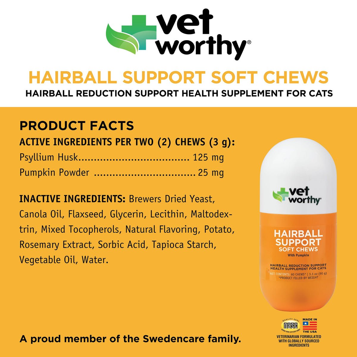 Hairball Support for Cats 60ct T785