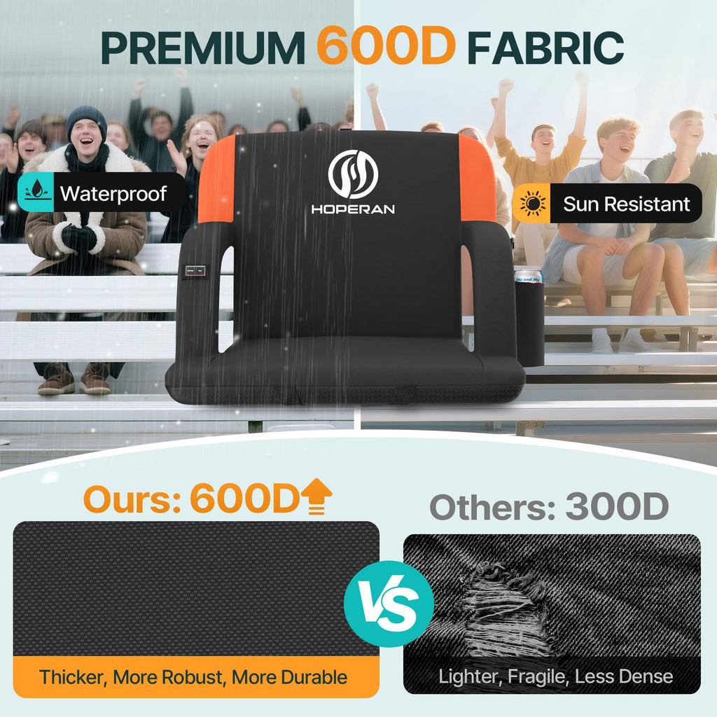 Heated Stadium Seats for Bleachers with Back Support O80977