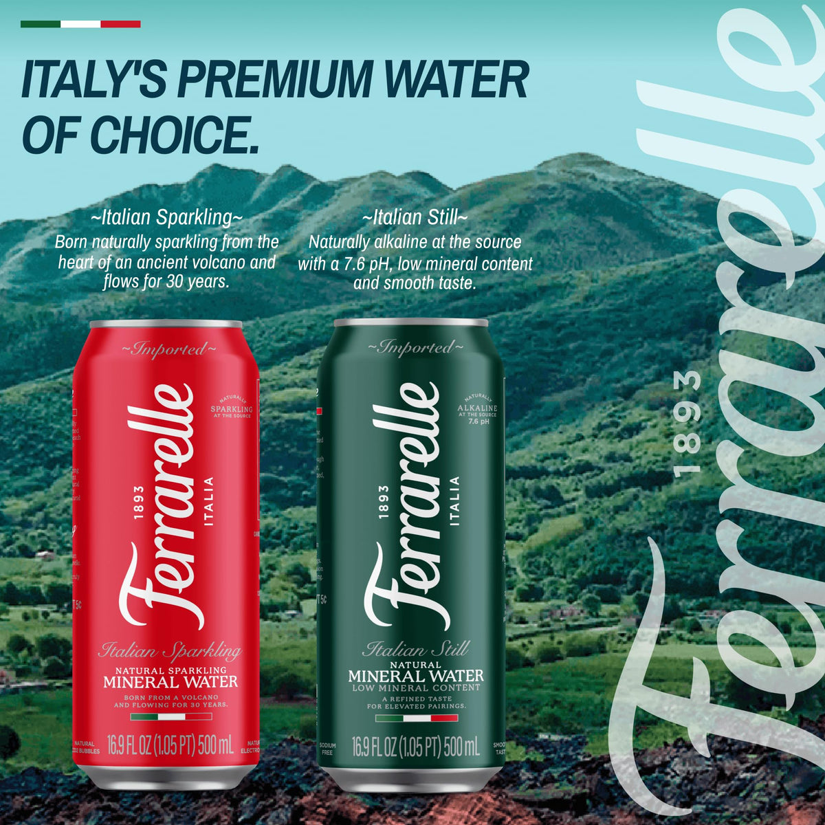 Italian Still Mineral Water 12 Pack 16.9 Fl Oz D85042