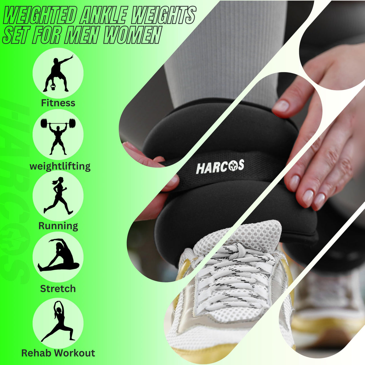 Adjustable Neoprene Ankle & Wrist Weights U50996