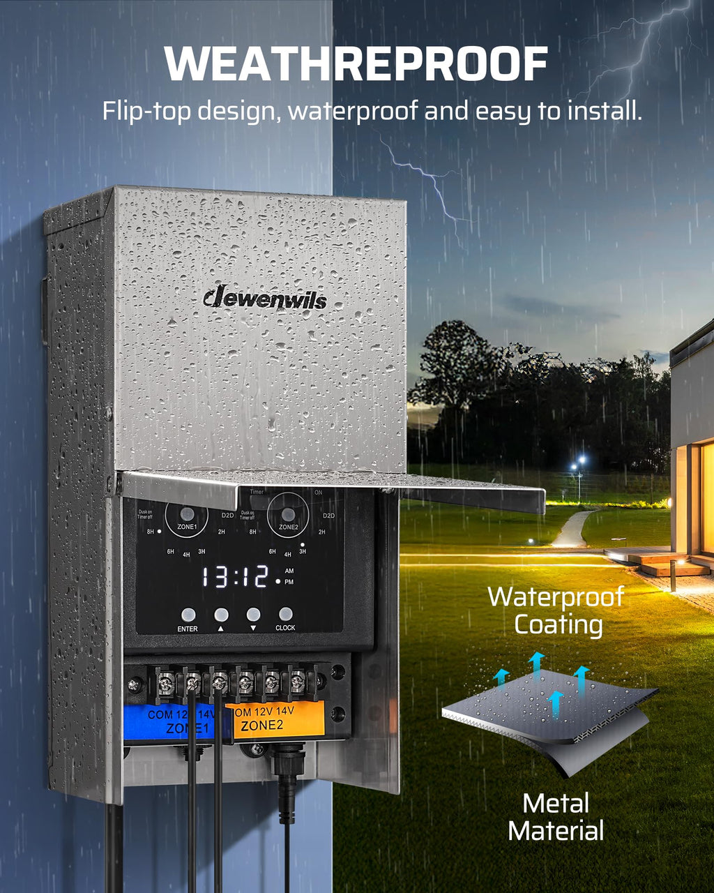 200W Low Voltage Landscape Transformer U86134