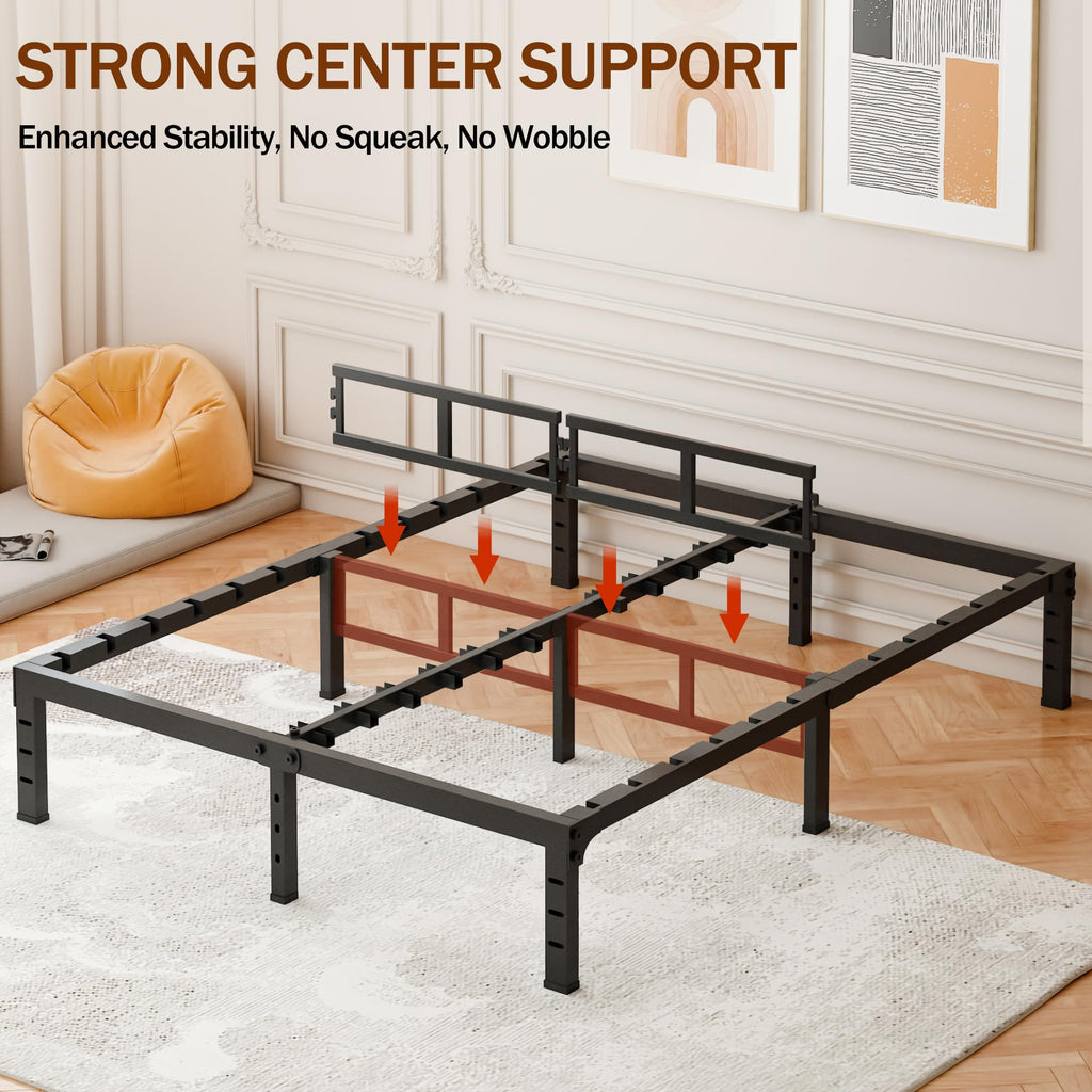 16 Inch Heavy Duty Metal Platform Bed Frame Full Size M795718