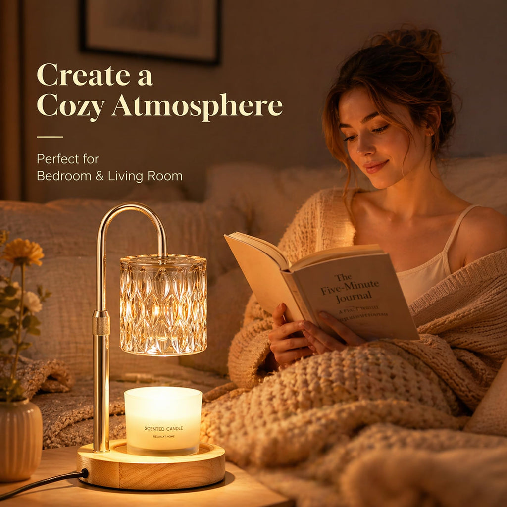 Candle Warmer Lamp with Timer Dimmable Adjustable Height H5716