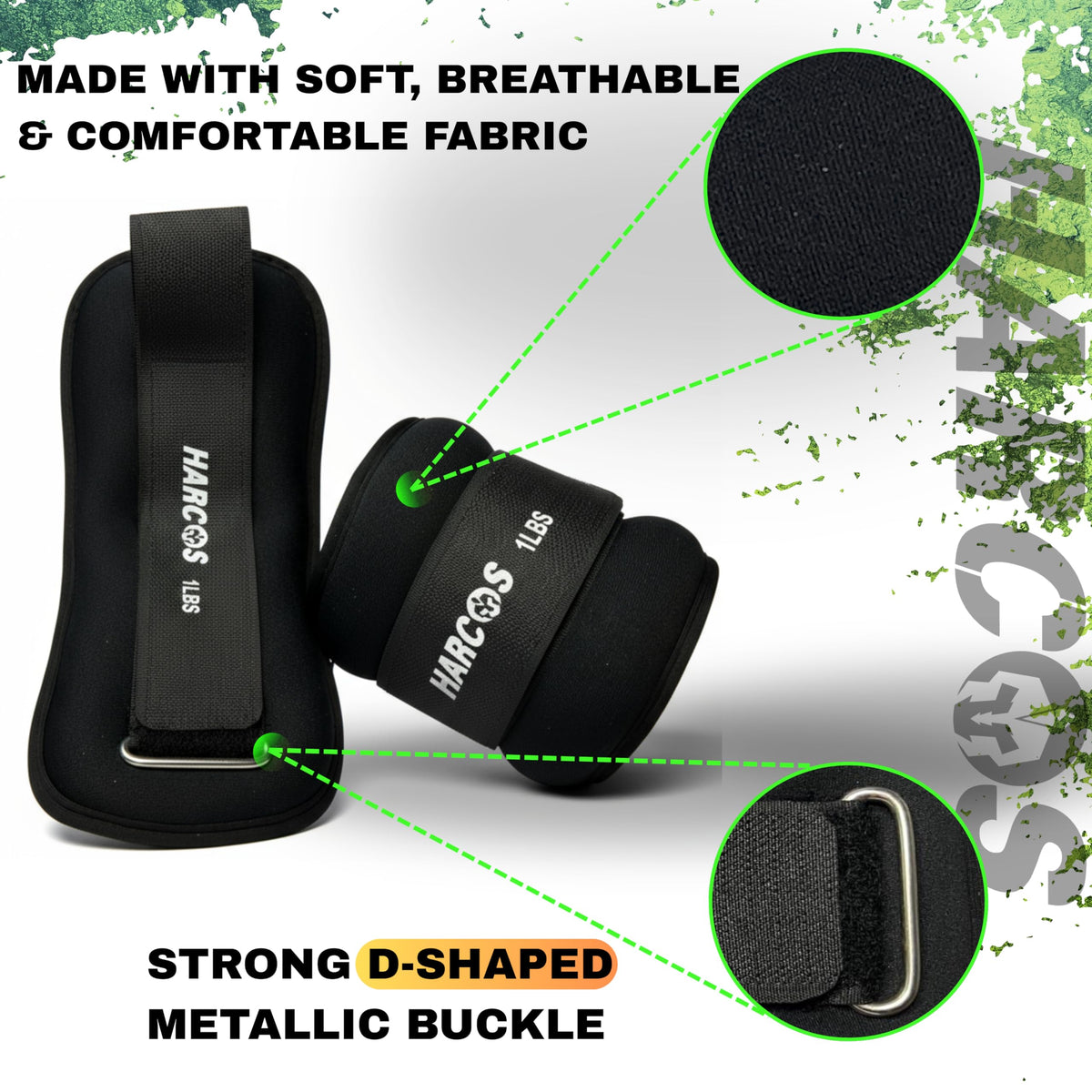 Adjustable Neoprene Ankle & Wrist Weights U50996
