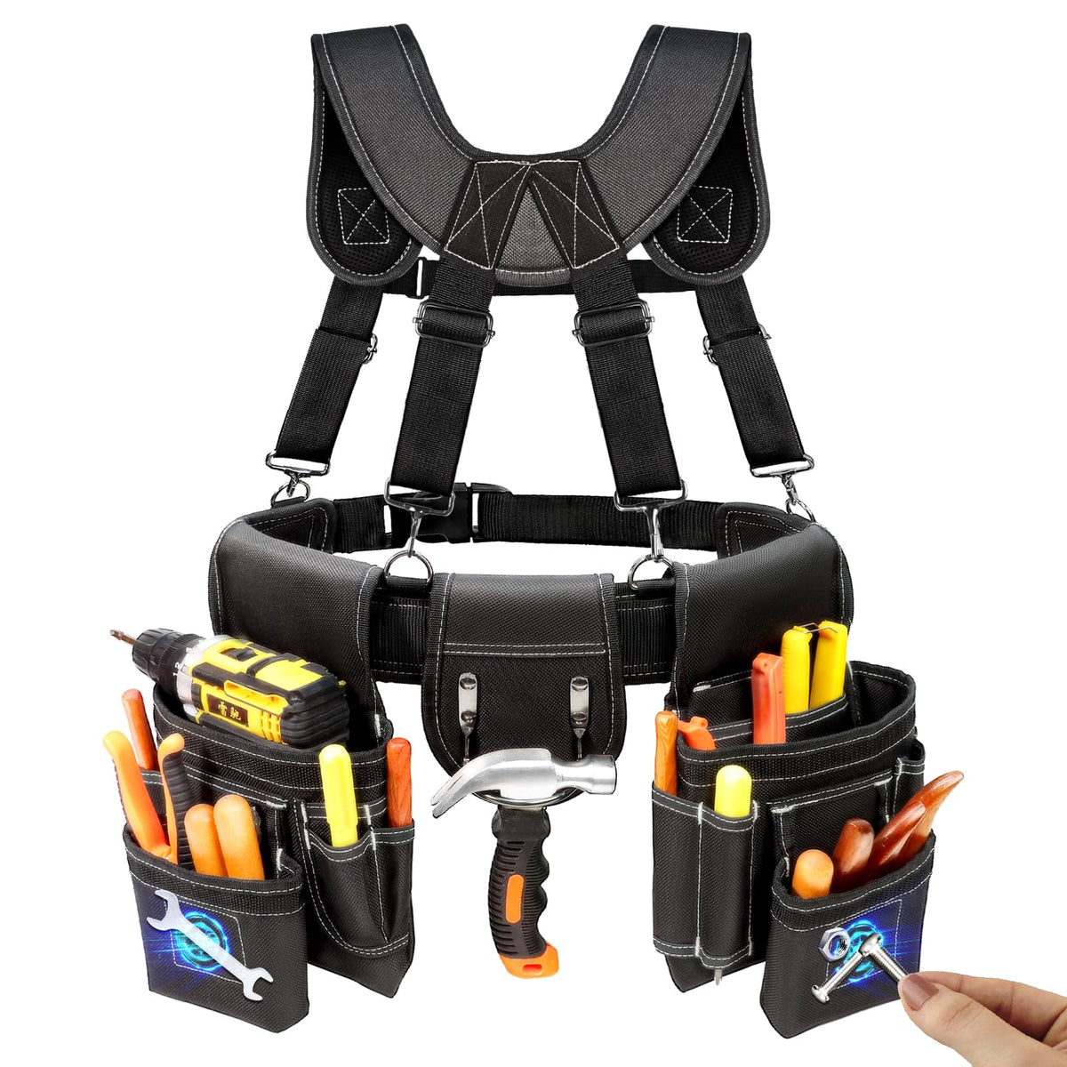 Tool Belt with Suspenders B9723