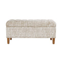 40" Button Tufted Storage Bench J99355