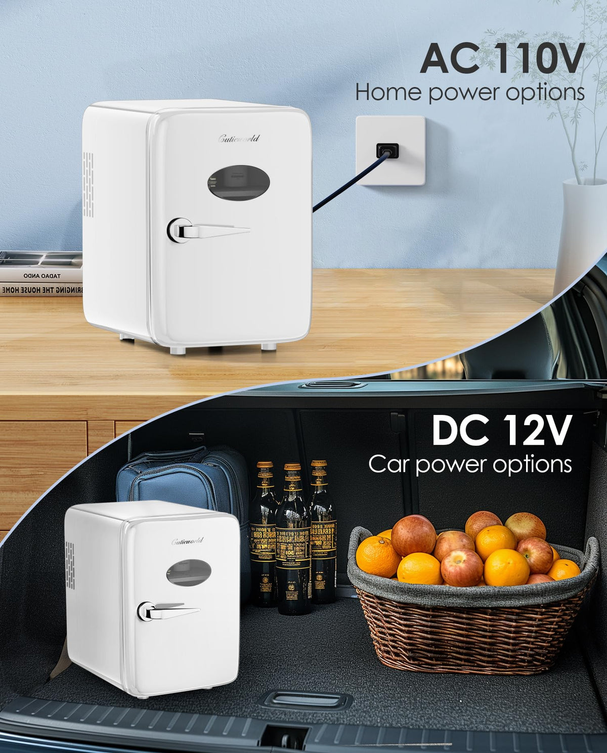 4L Pearly White Mini Skincare Fridge L66291