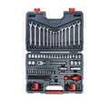 128 Piece 3/8" Drive 12 Point SAE/Metric Mechanics Tool Set W404