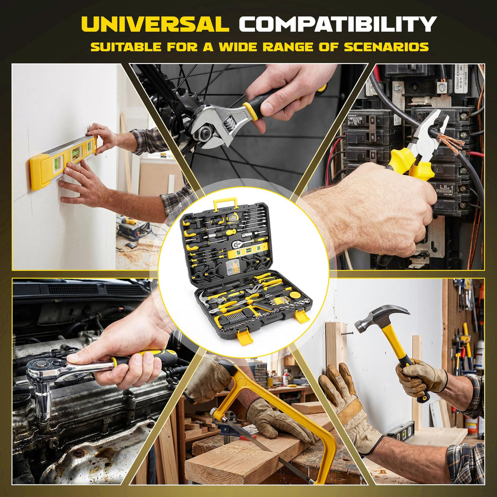 155 Pcs Household Tool Set with Toolbox Y87265