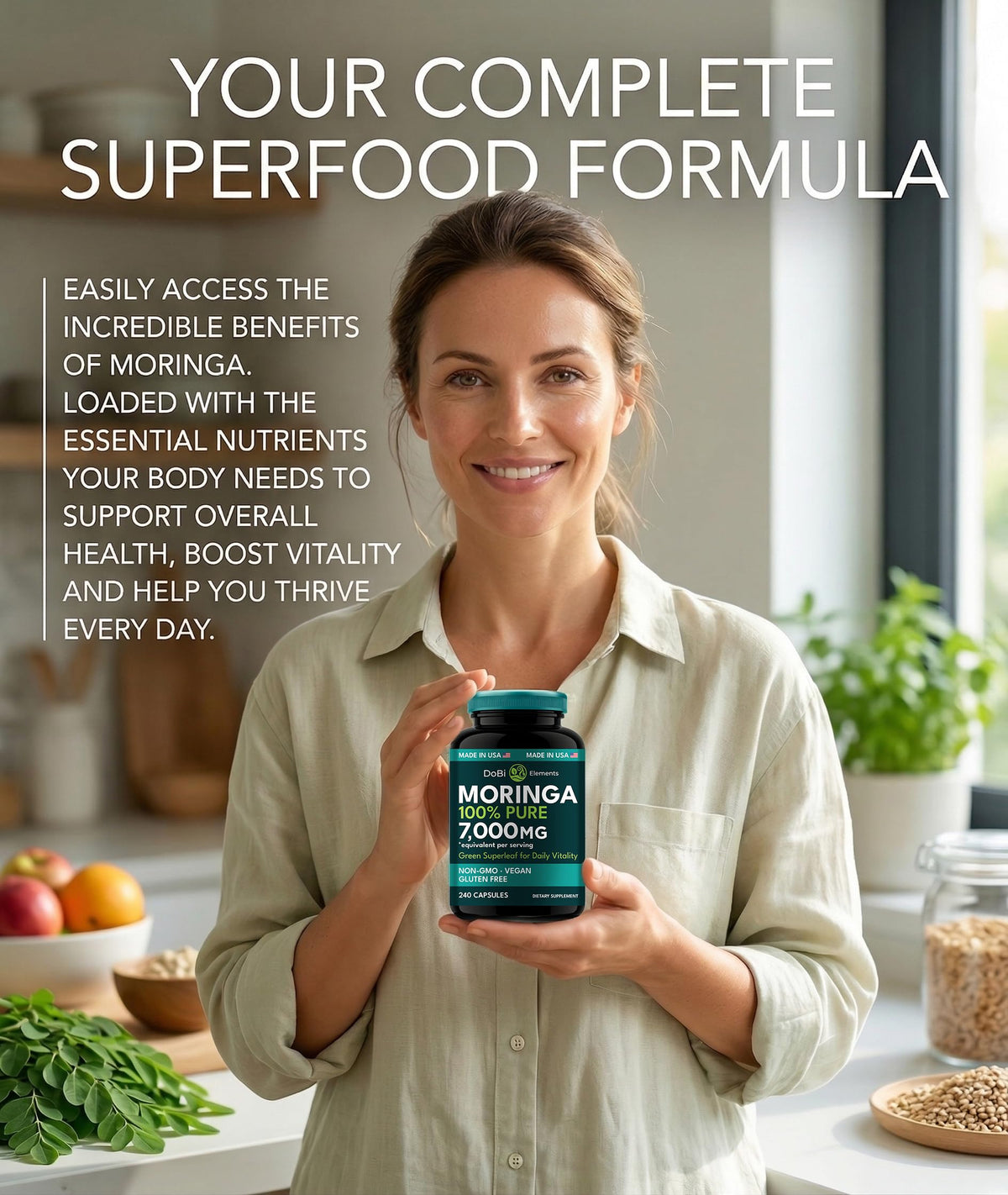 Moringa Capsules 240 Capsules V386