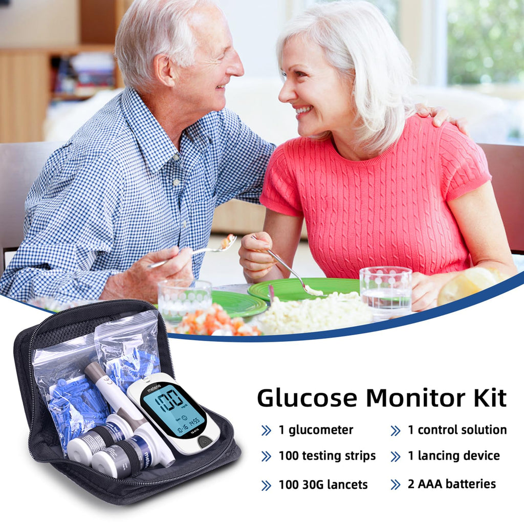Blood Glucose Monitor Kit & 200 Test Strips J652655