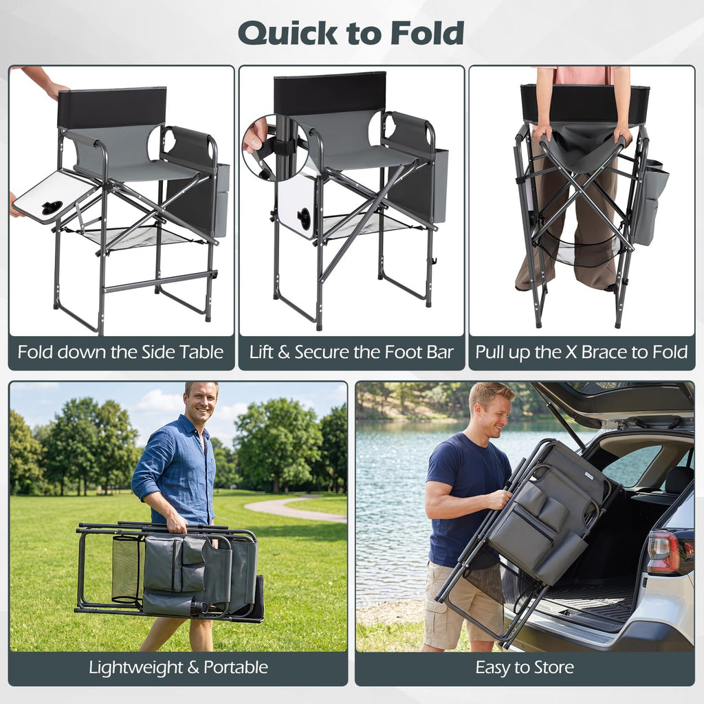 Folding Tall Director Chair L97224