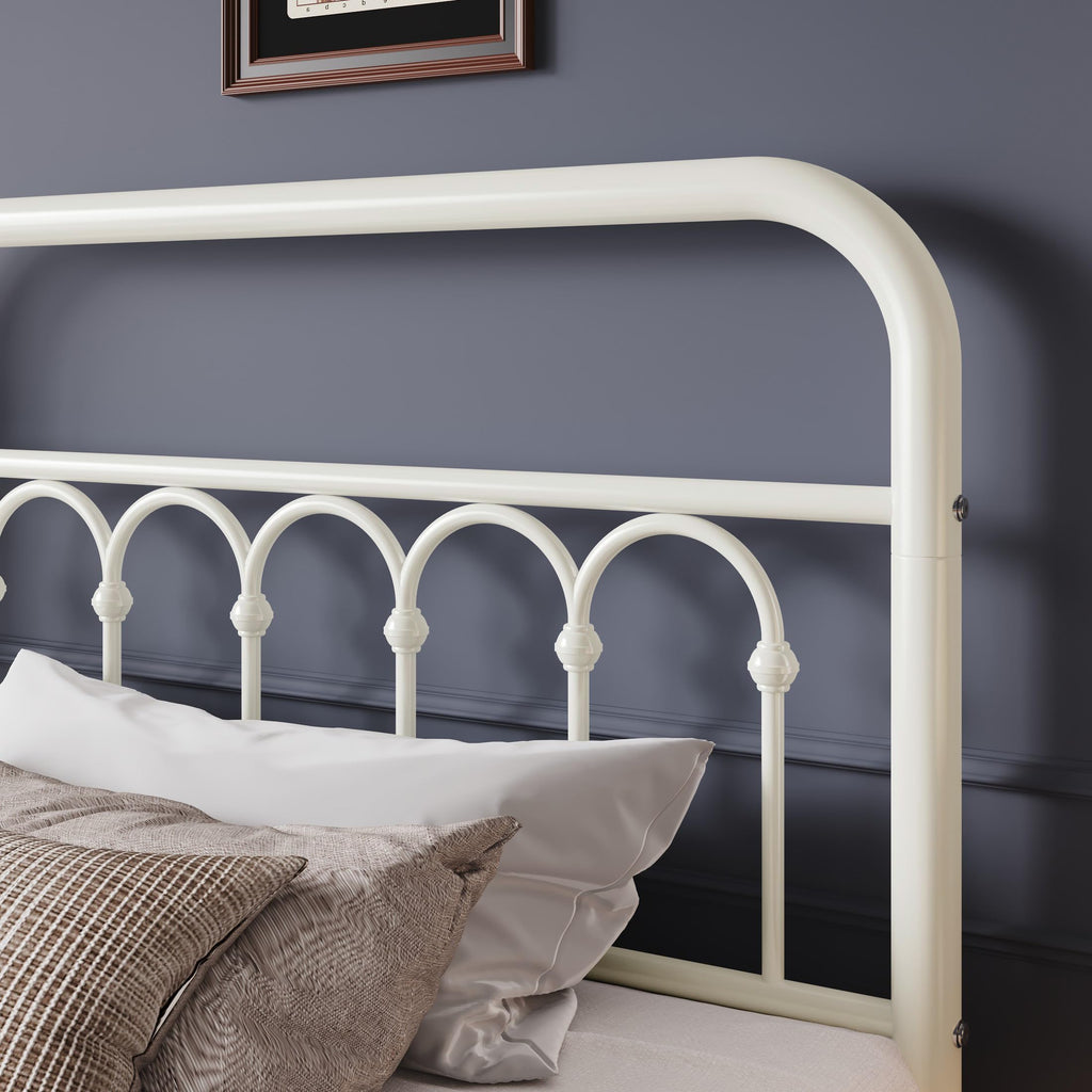 Twin Size Metal Platform Bed Frame with Headboard X1213
