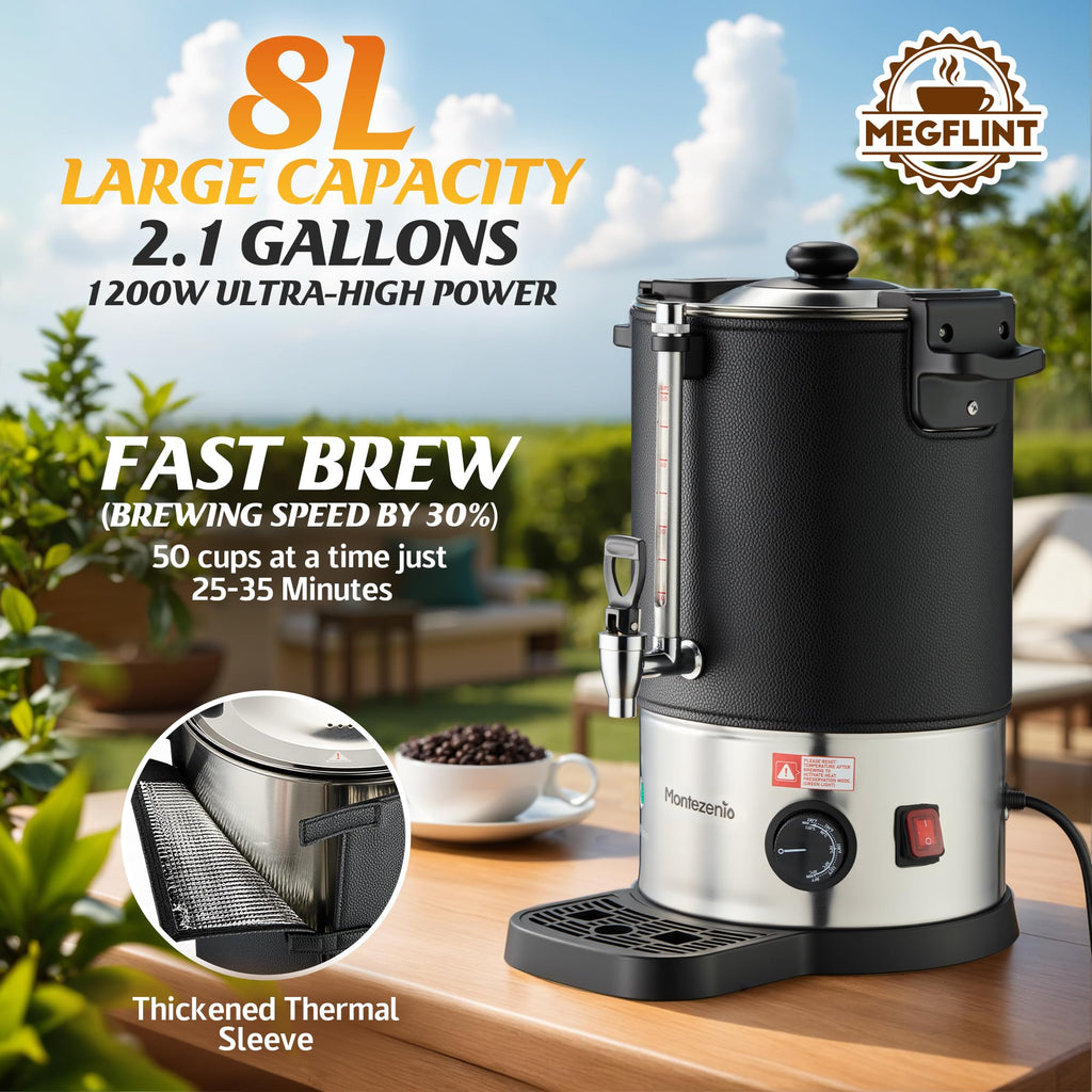 50-Cup Stainless Steel Double Insulated Coffee Urn A4126