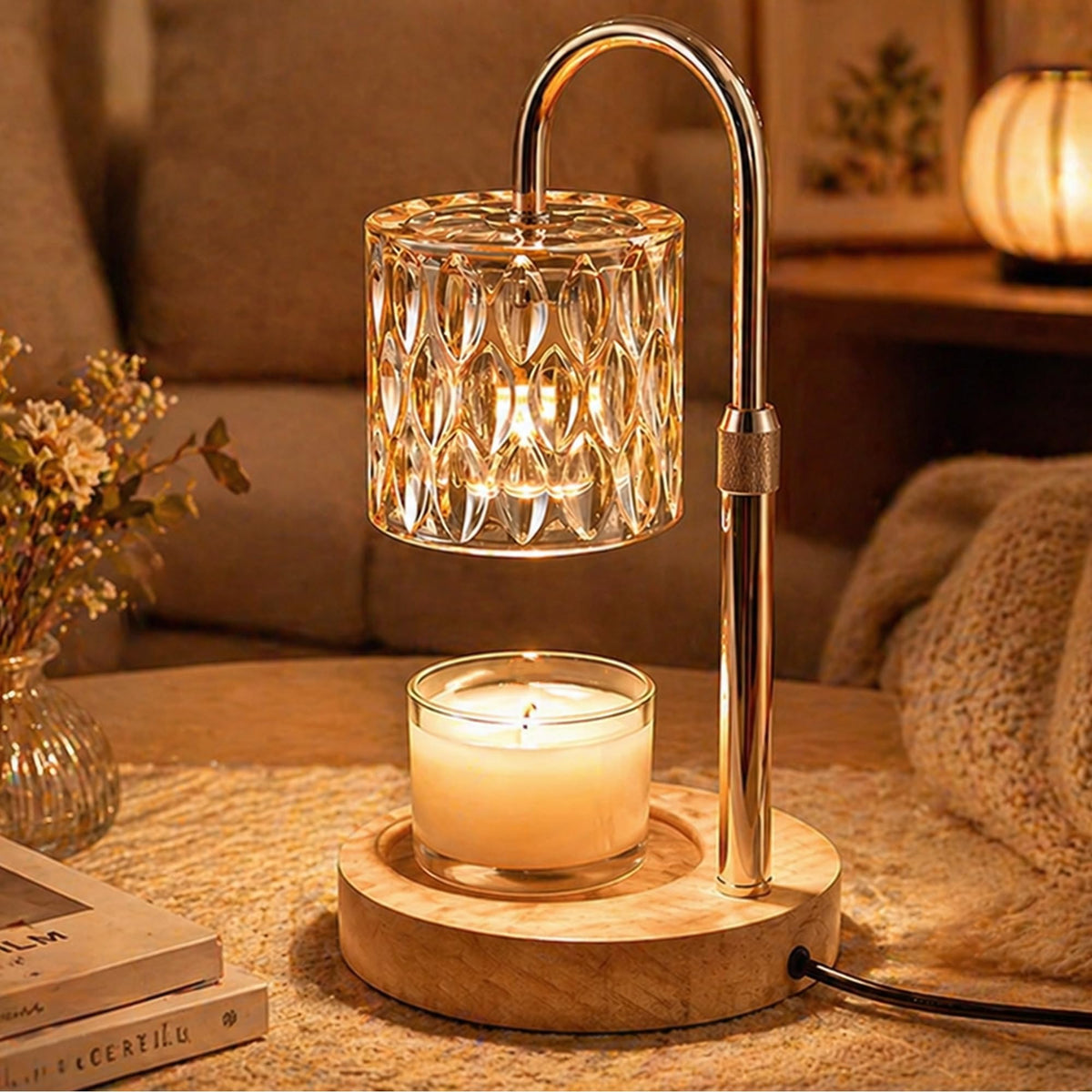 Candle Warmer Lamp with Timer Dimmable Adjustable Height H5716