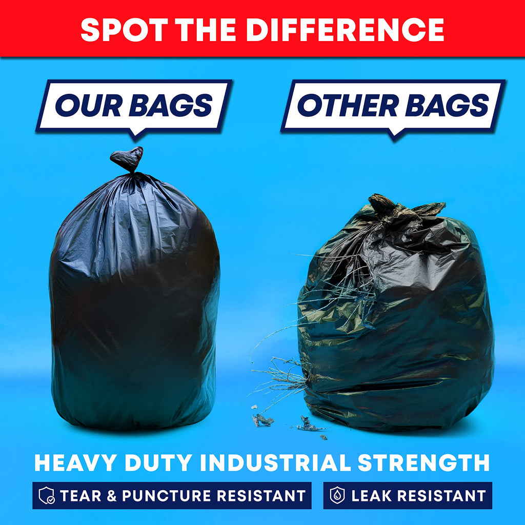 95 Gallon 2 Mil Heavy Duty Trash Bags 25 Count N2882