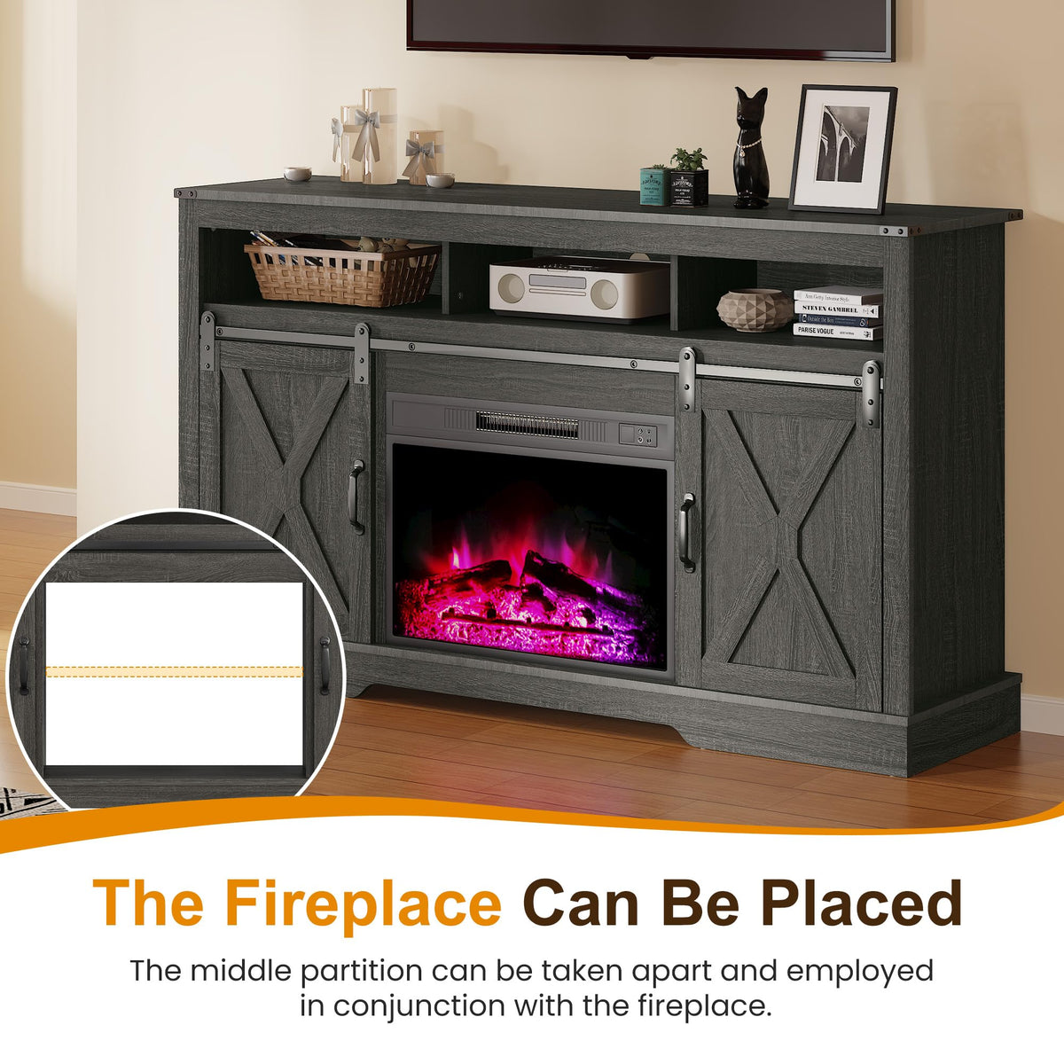 Farmhouse TV Stand for 65+ Inch TV I980362