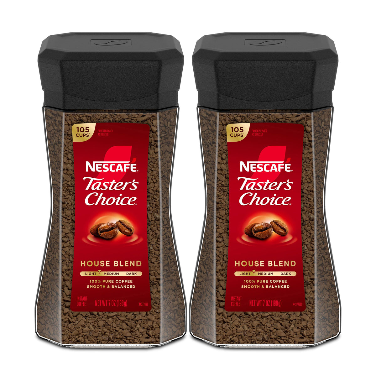 Instant Coffee Light Medium Roast 2 Jars 7 Oz Each K2654