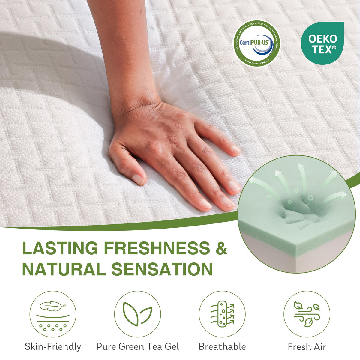 Full Size 8 Inch Medium Firm Memory Foam Mattress R972262