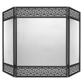 50"x32" 3 Panel Steel Fireplace Screen E400681
