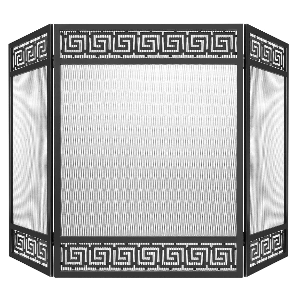 50"x32" 3 Panel Steel Fireplace Screen E400681
