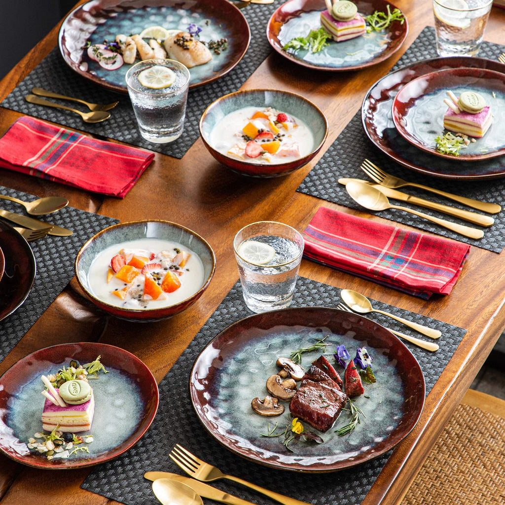 Ceramic 12-Piece Stoneware Dinner Set B7109