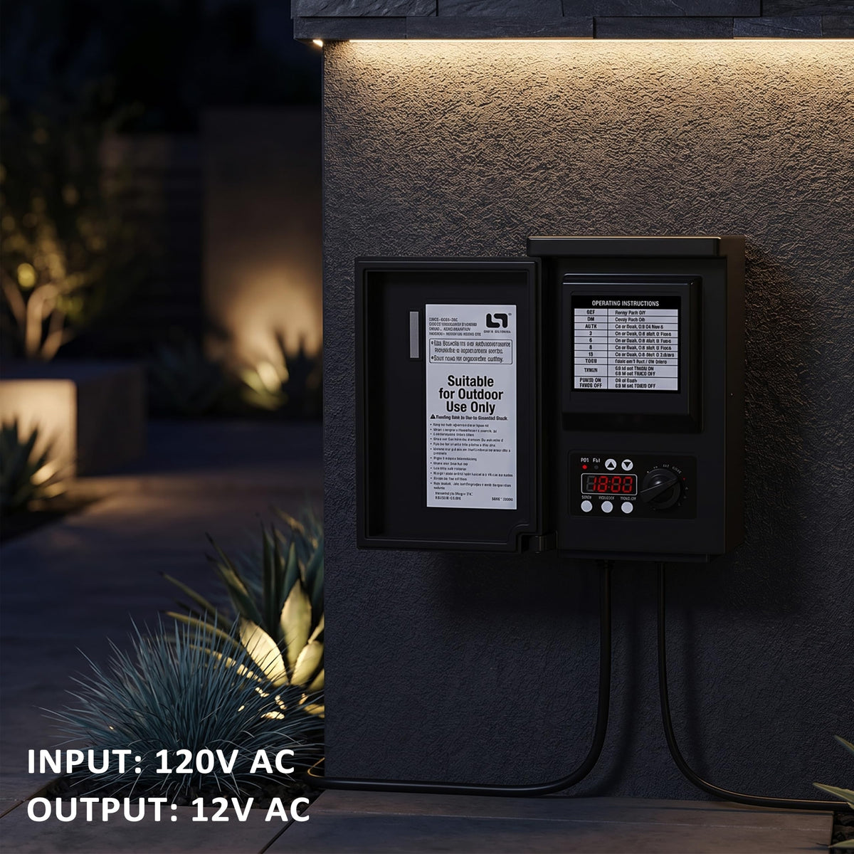 200W Low Voltage Landscape Transformer N8679