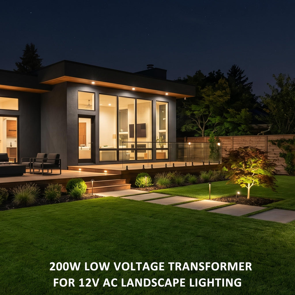 200W Low Voltage Landscape Transformer N8679