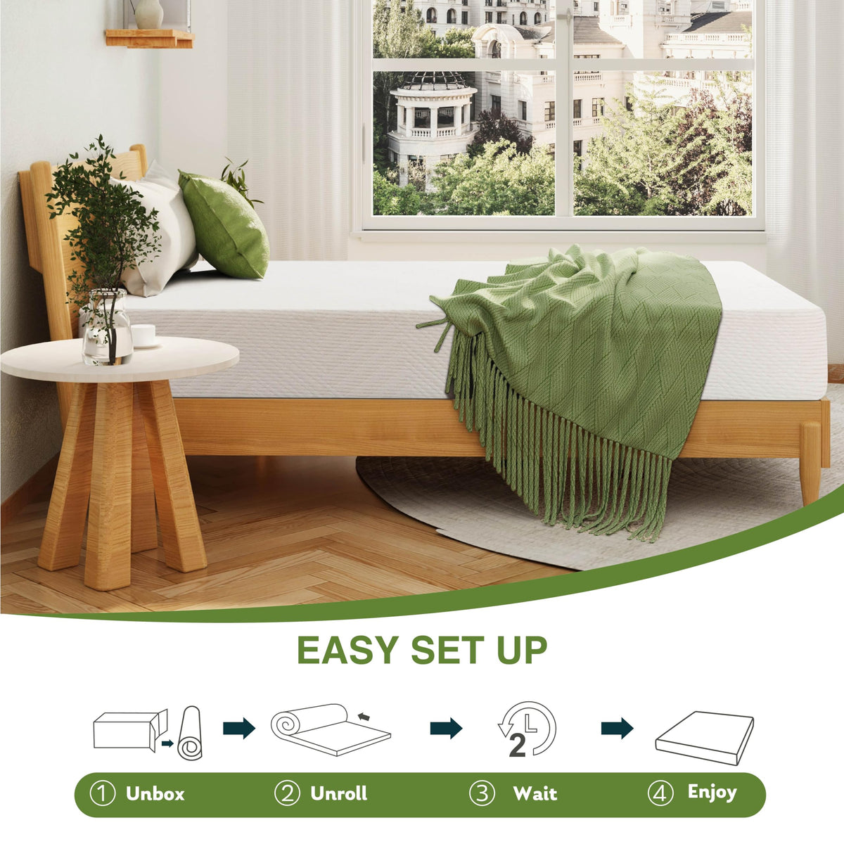 Full Size 8 Inch Medium Firm Memory Foam Mattress R972262