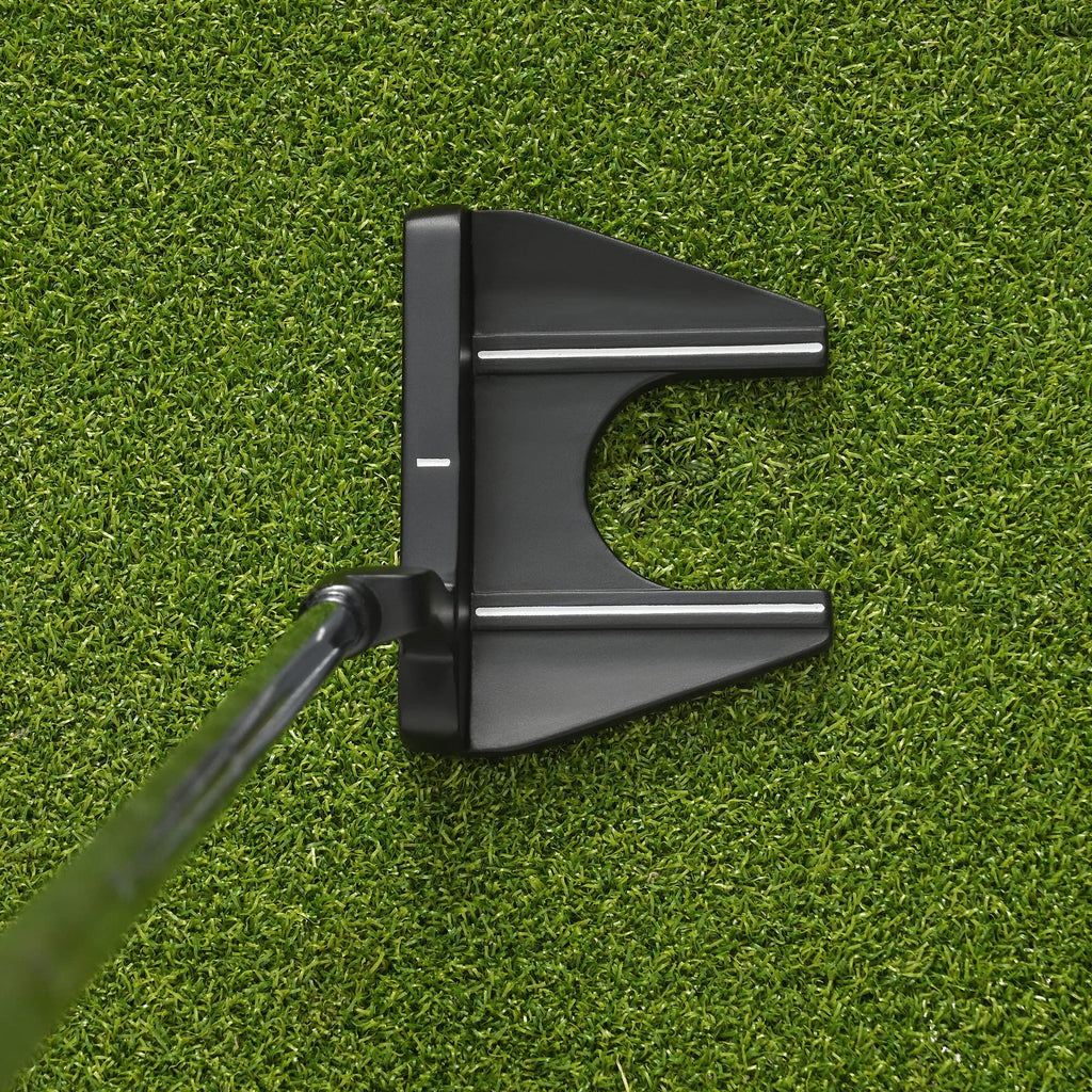 Right-Handed Matte Black Golf Putter with Aim Line & Grip C361
